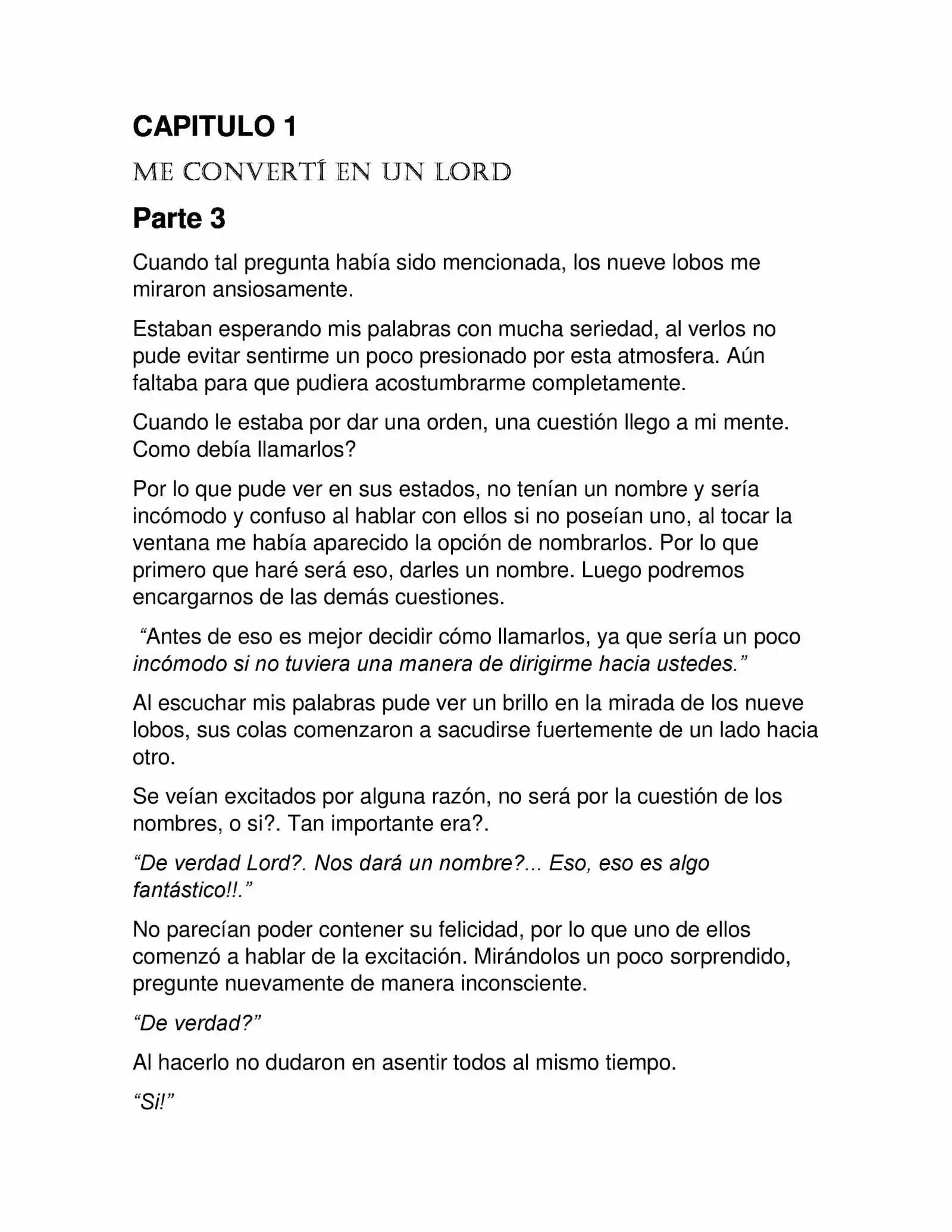 La Dominación De Los Lords (Novela: Chapter 4 - Page 1