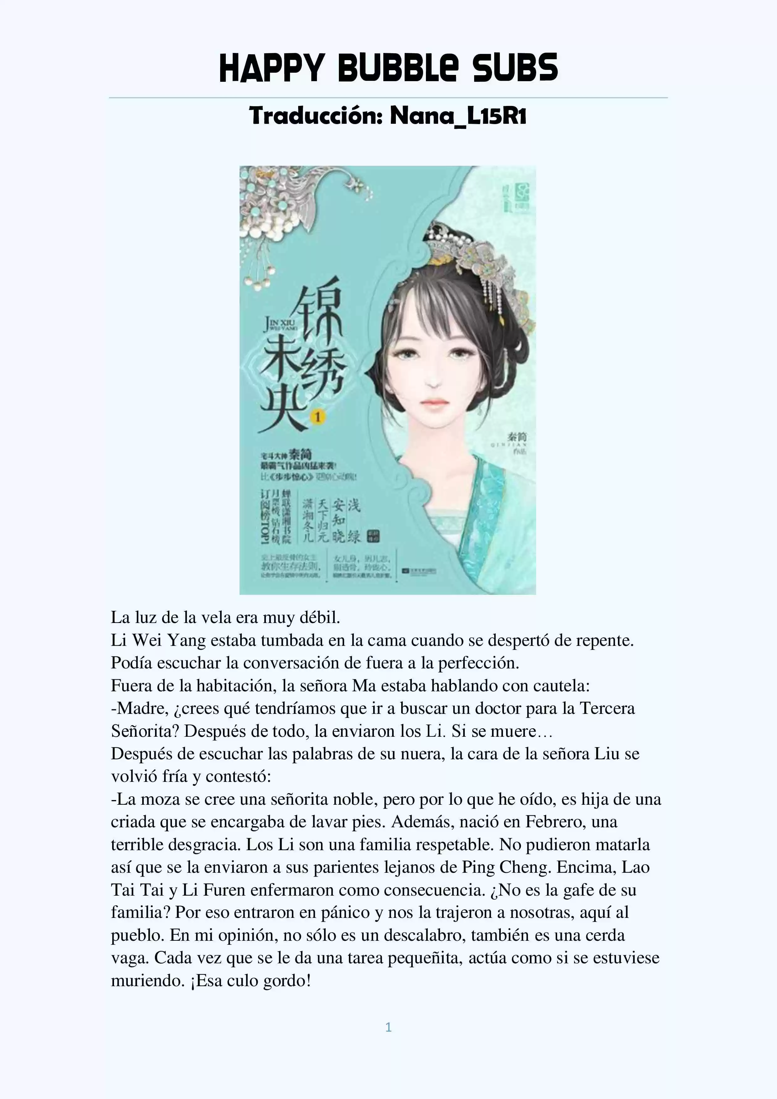 La Princesa Wei Yang (Novela: Chapter 2 - Page 1