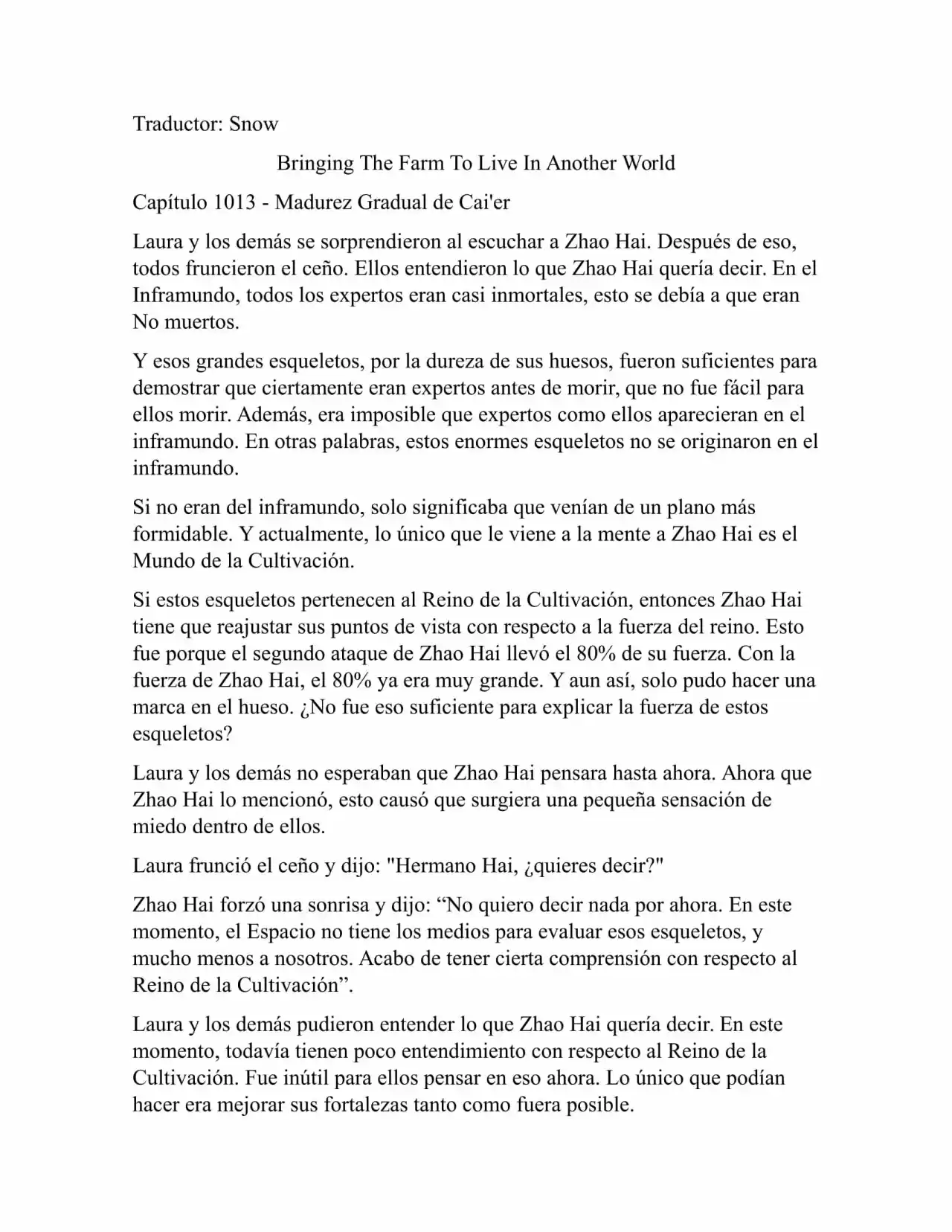 Llevando La Granja Para Vivir En Otro Mundo (Novela: Chapter 1013 - Page 1