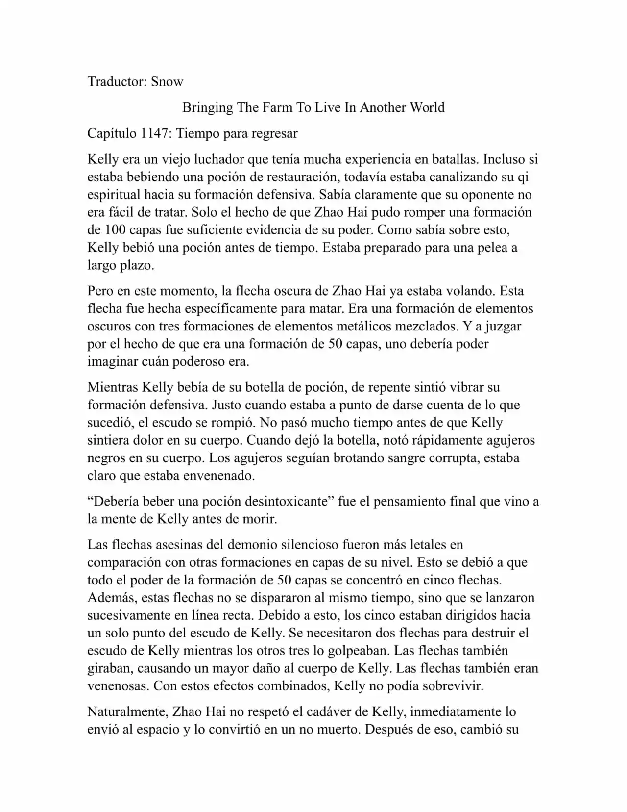 Llevando La Granja Para Vivir En Otro Mundo (Novela: Chapter 1147 - Page 1
