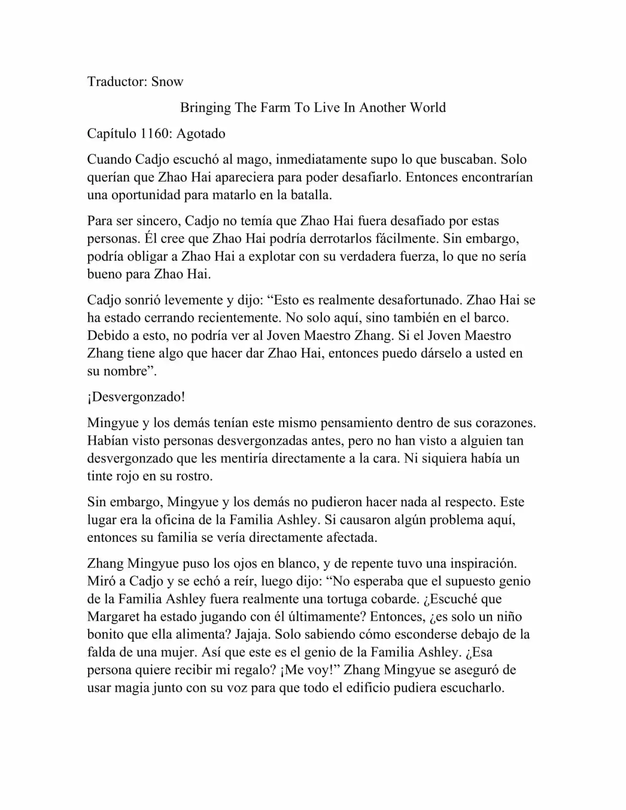 Llevando La Granja Para Vivir En Otro Mundo (Novela: Chapter 1160 - Page 1