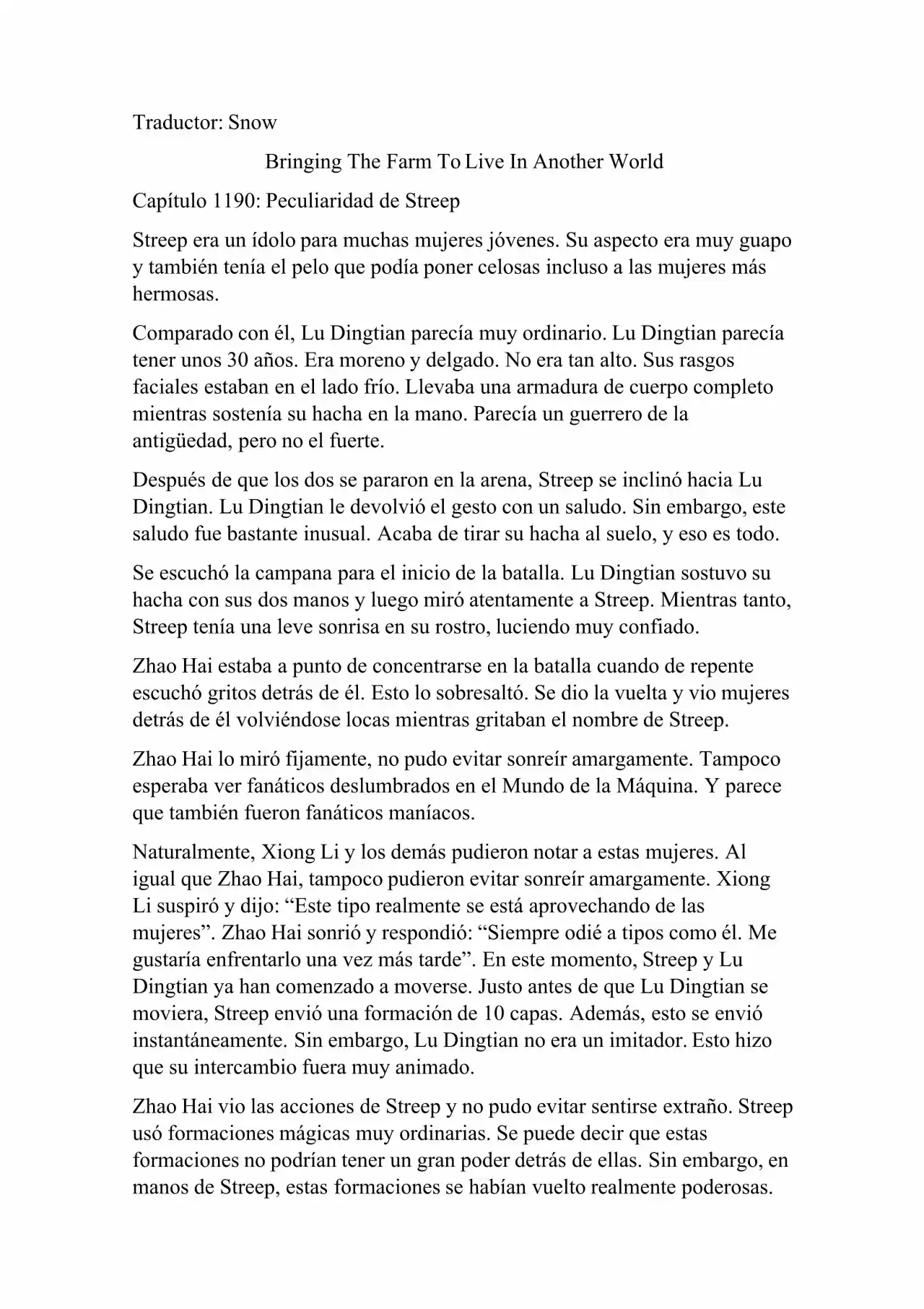 Llevando La Granja Para Vivir En Otro Mundo (Novela: Chapter 1190 - Page 1