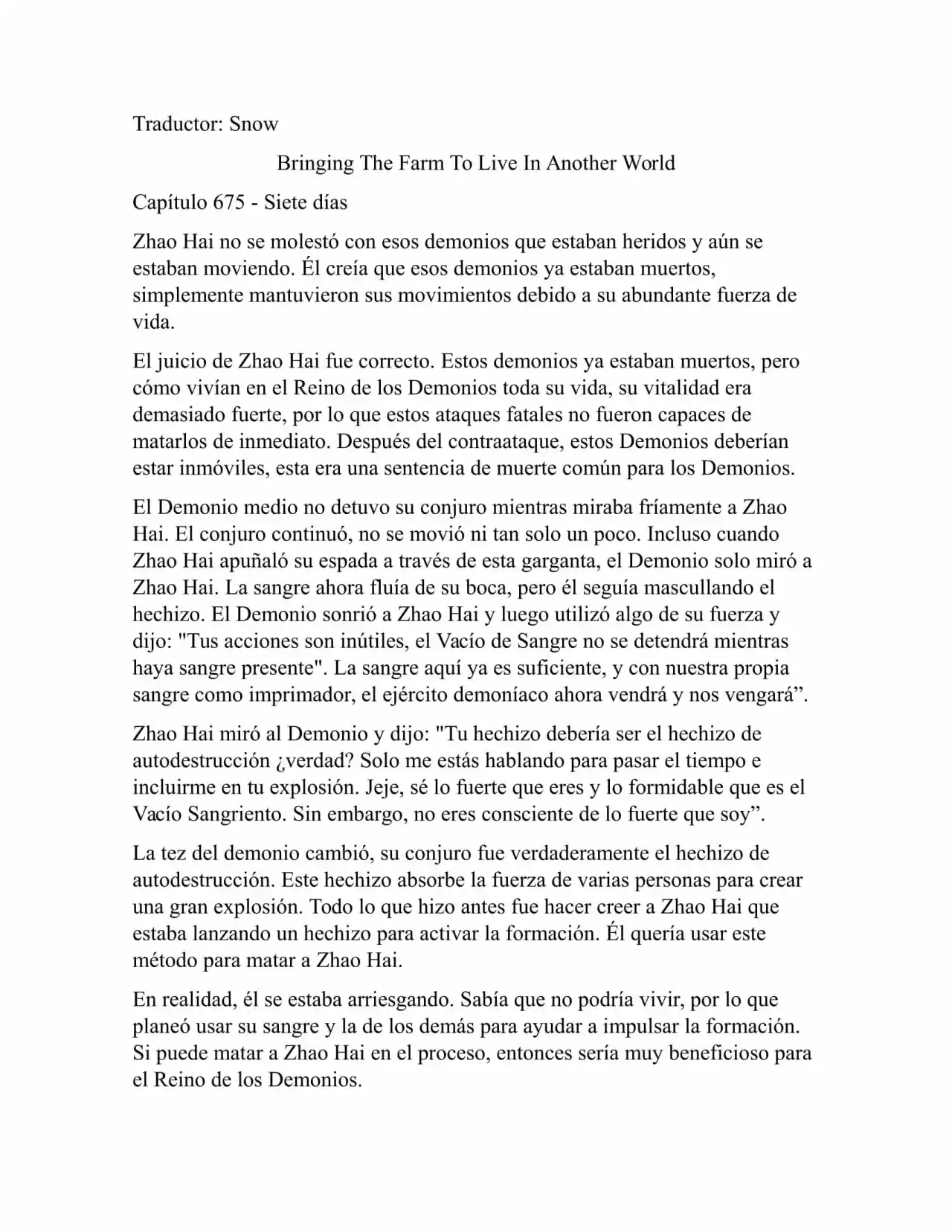 Llevando La Granja Para Vivir En Otro Mundo (Novela: Chapter 675 - Page 1