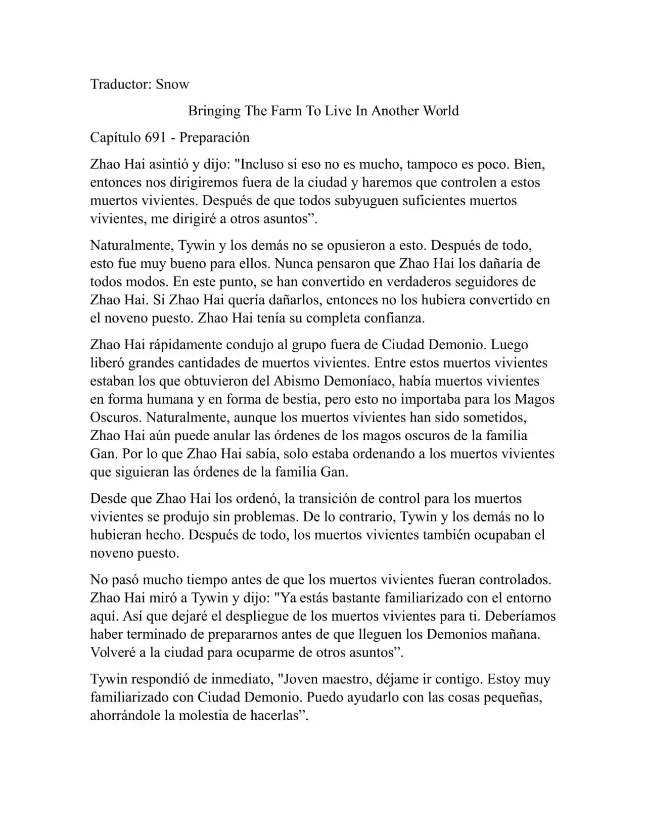 Llevando La Granja Para Vivir En Otro Mundo (Novela: Chapter 691 - Page 1