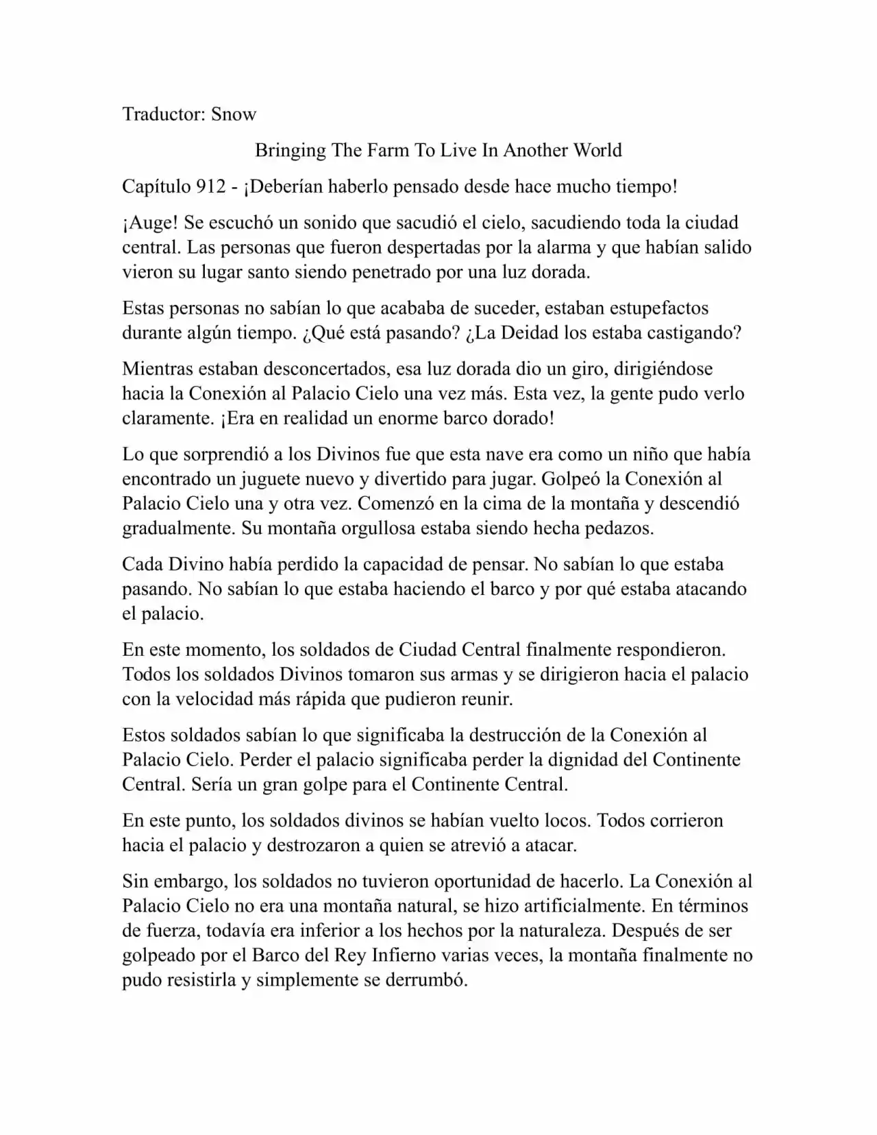 Llevando La Granja Para Vivir En Otro Mundo (Novela: Chapter 912 - Page 1