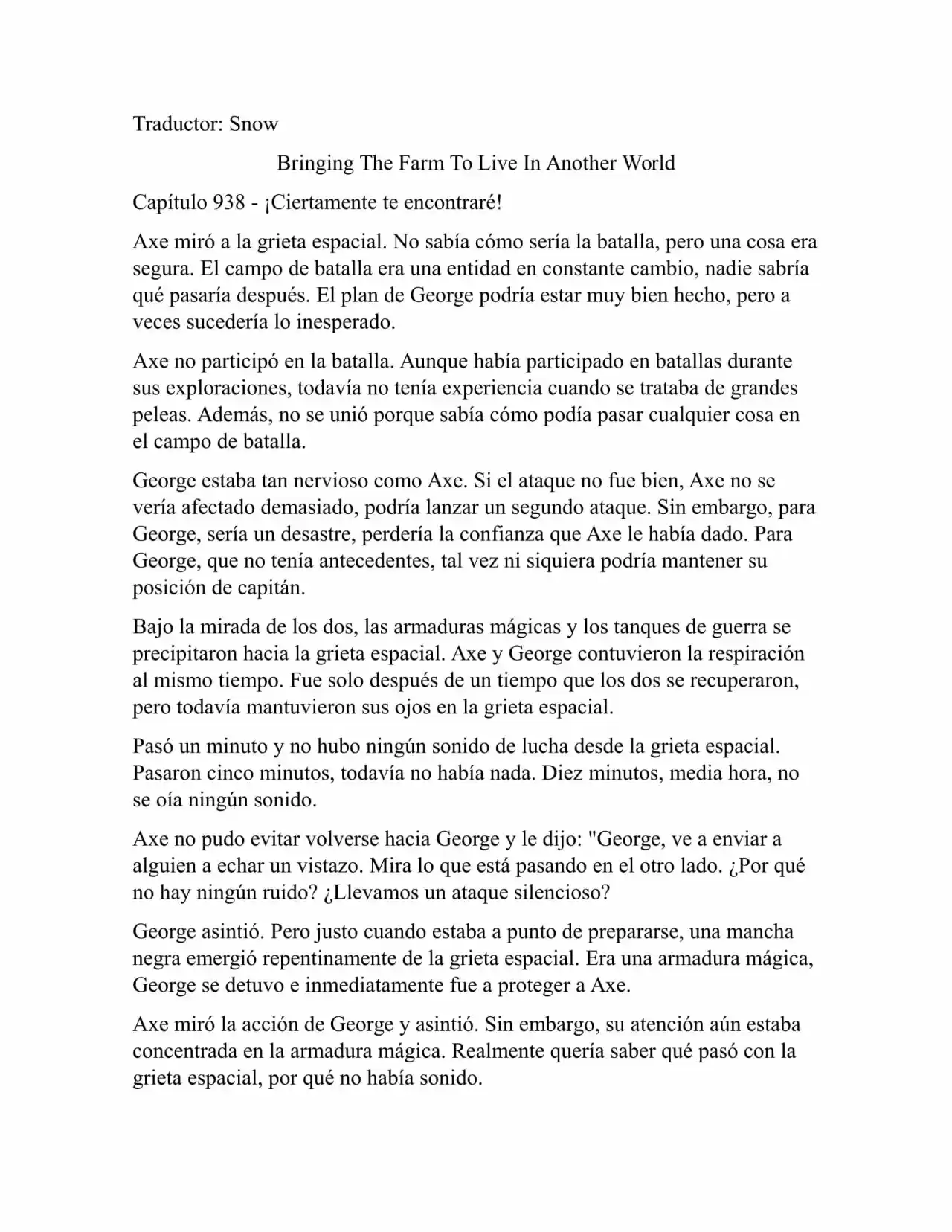 Llevando La Granja Para Vivir En Otro Mundo (Novela: Chapter 938 - Page 1