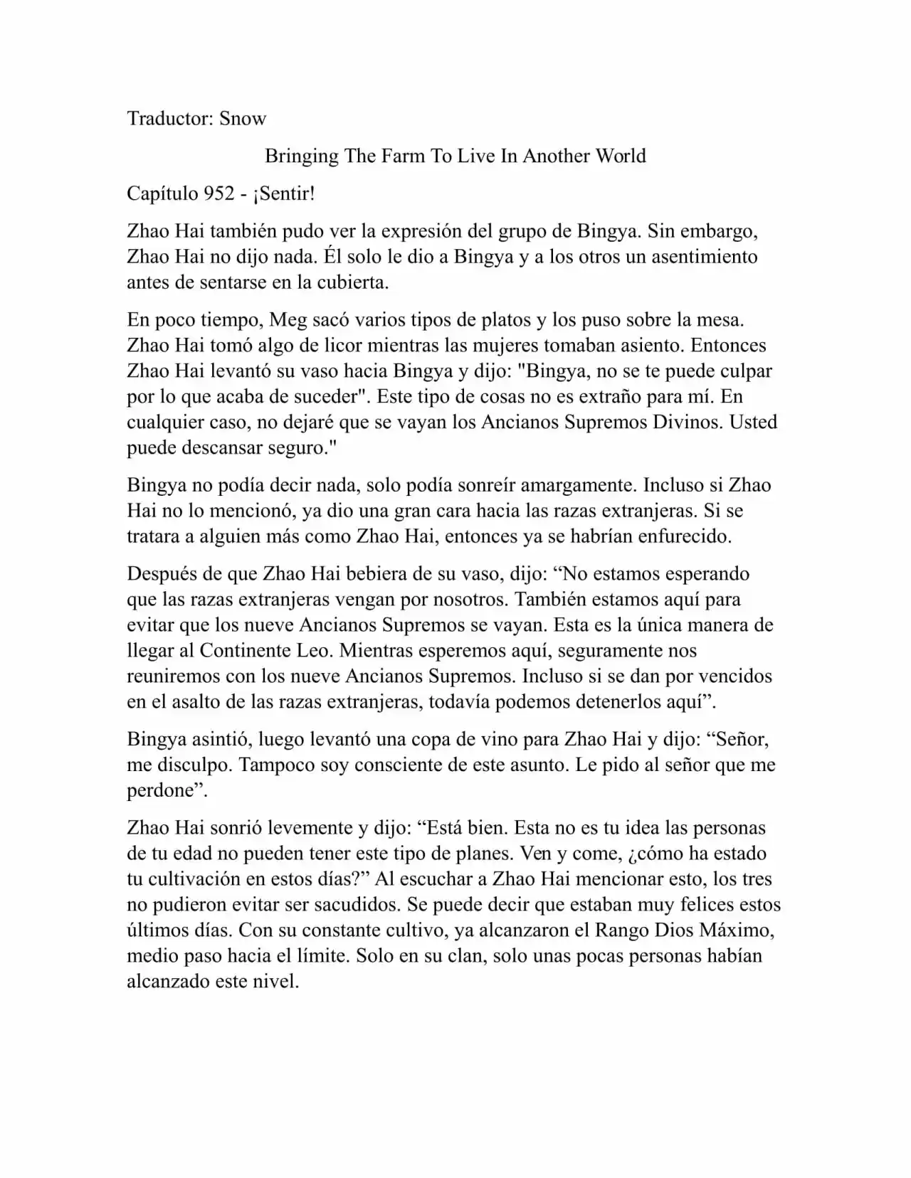 Llevando La Granja Para Vivir En Otro Mundo (Novela: Chapter 952 - Page 1