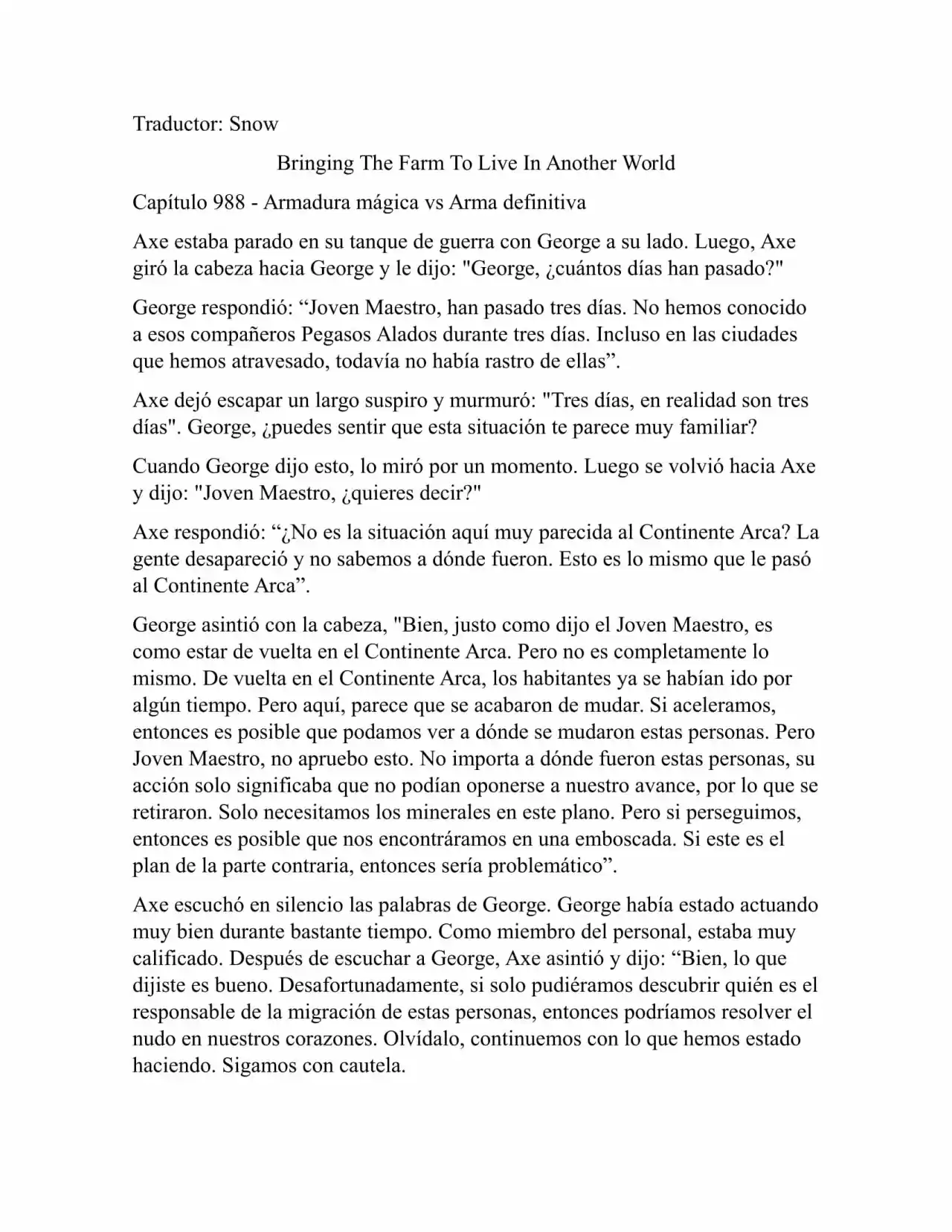 Llevando La Granja Para Vivir En Otro Mundo (Novela: Chapter 988 - Page 1