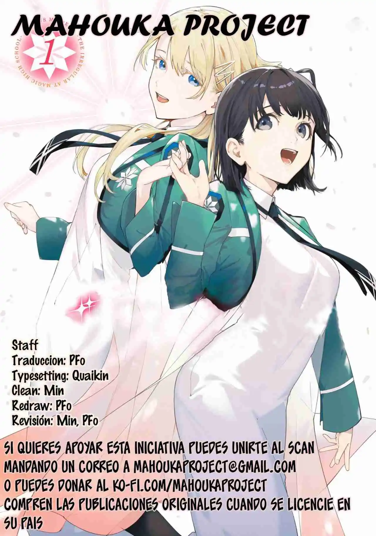 Mahouka Koukou no Rettousei: Cygnus Maidens: Chapter 3 - Page 1