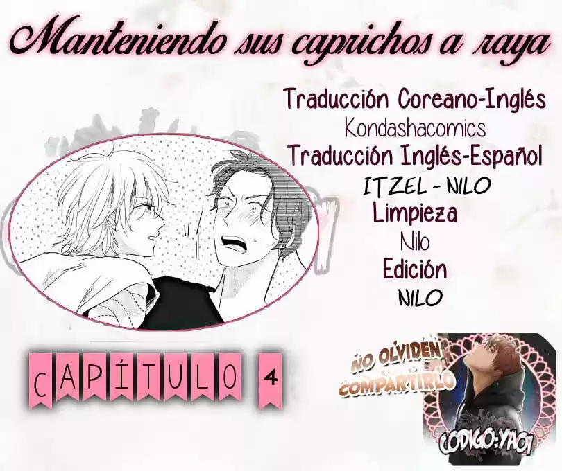 Manteniendo Sus Caprichos A Raya: Chapter 4 - Page 1