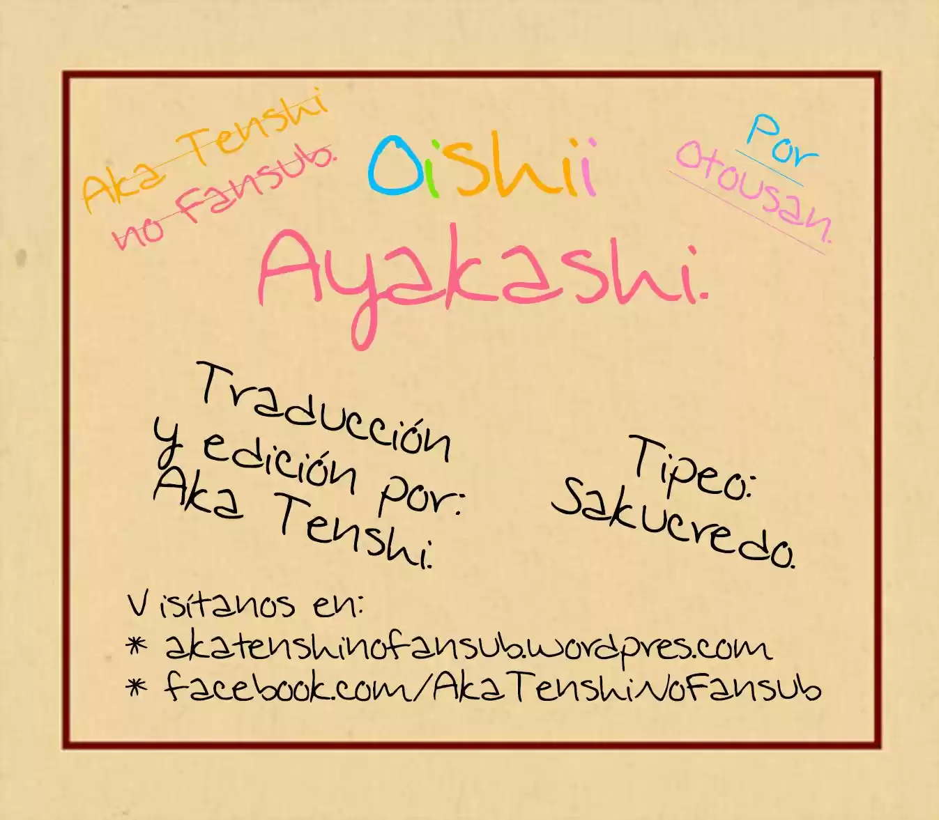 Oishii Ayakashi: Chapter 8 - Page 1