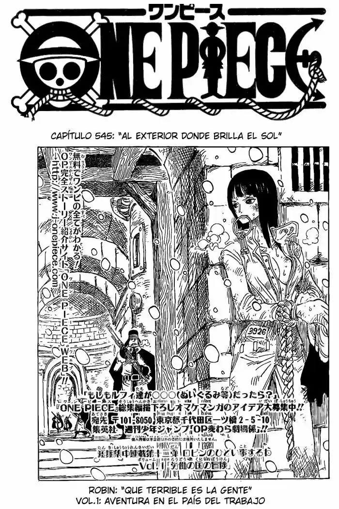 One Piece: Chapter 545 - Page 1