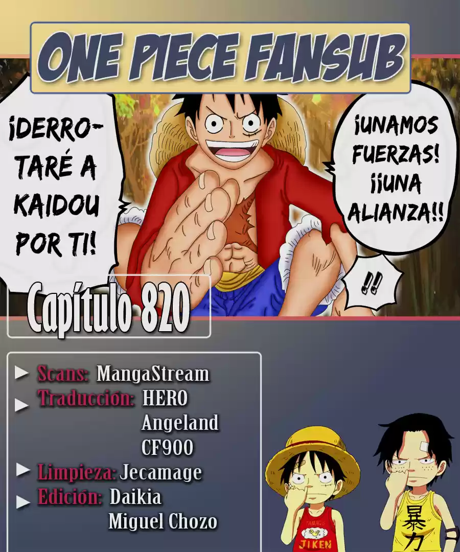 One Piece: Chapter 820 - Page 1