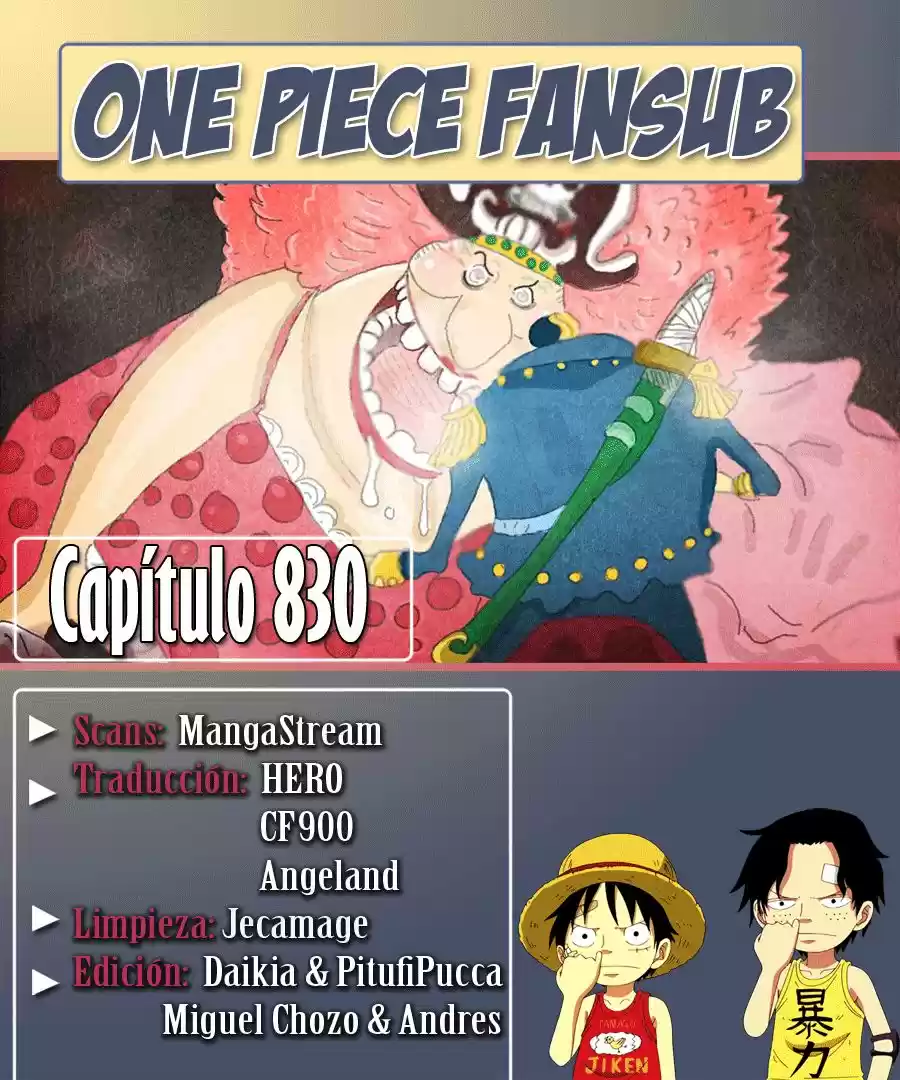 One Piece: Chapter 830 - Page 1