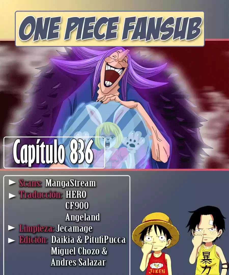 One Piece: Chapter 836 - Page 1