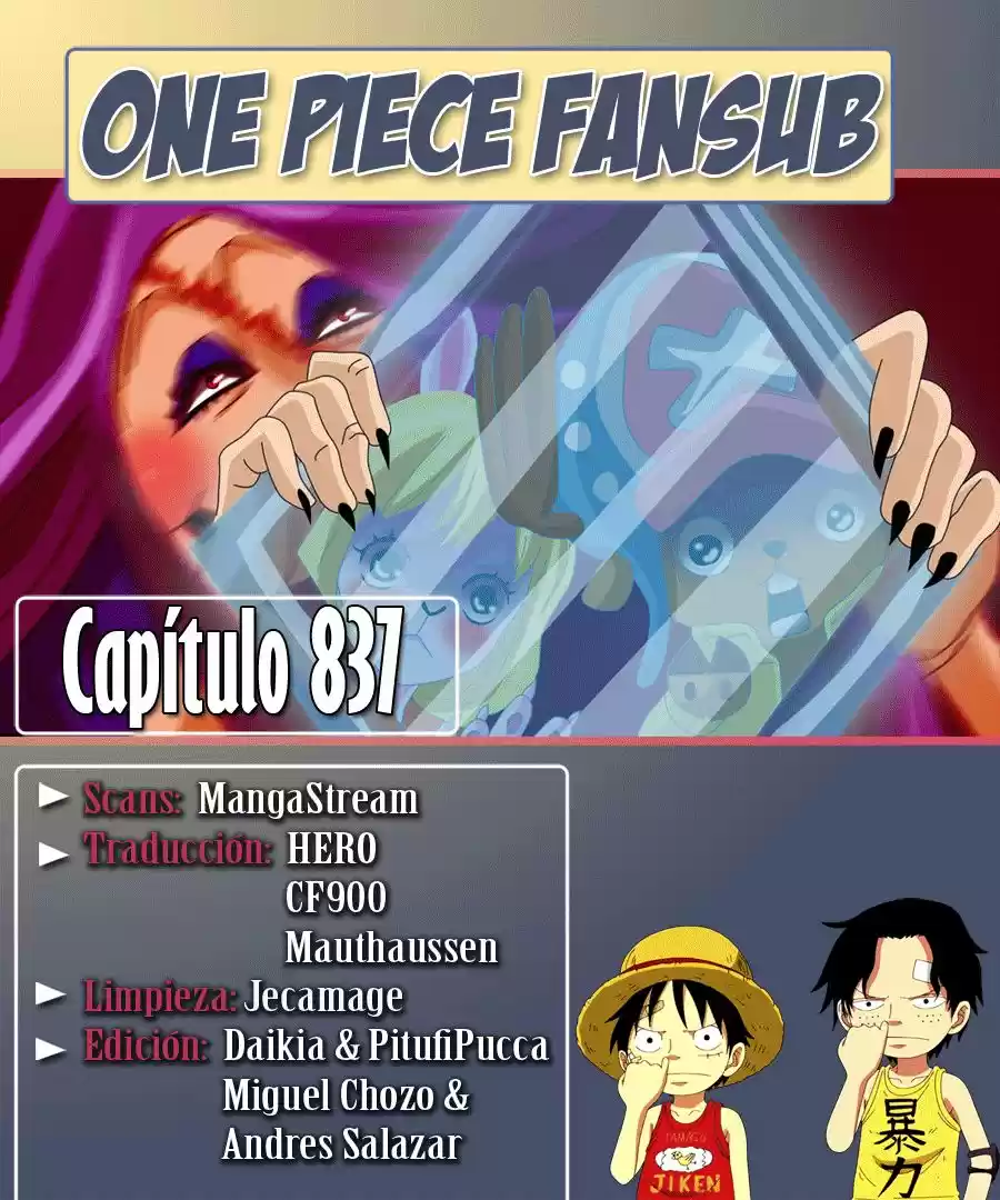 One Piece: Chapter 837 - Page 1