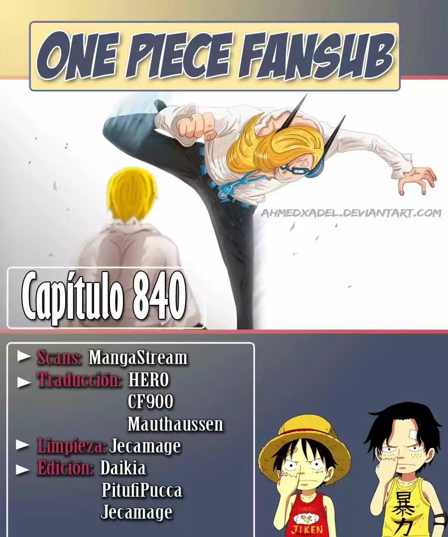 One Piece: Chapter 840 - Page 1