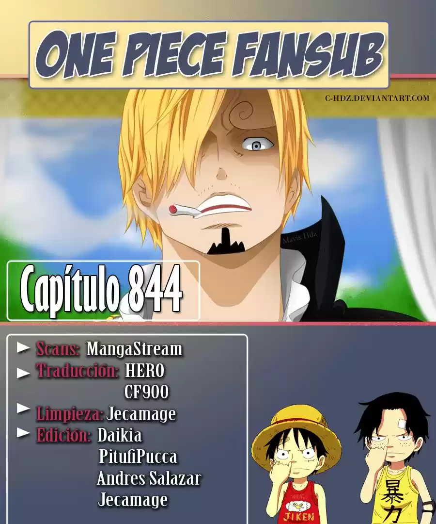 One Piece: Chapter 844 - Page 1