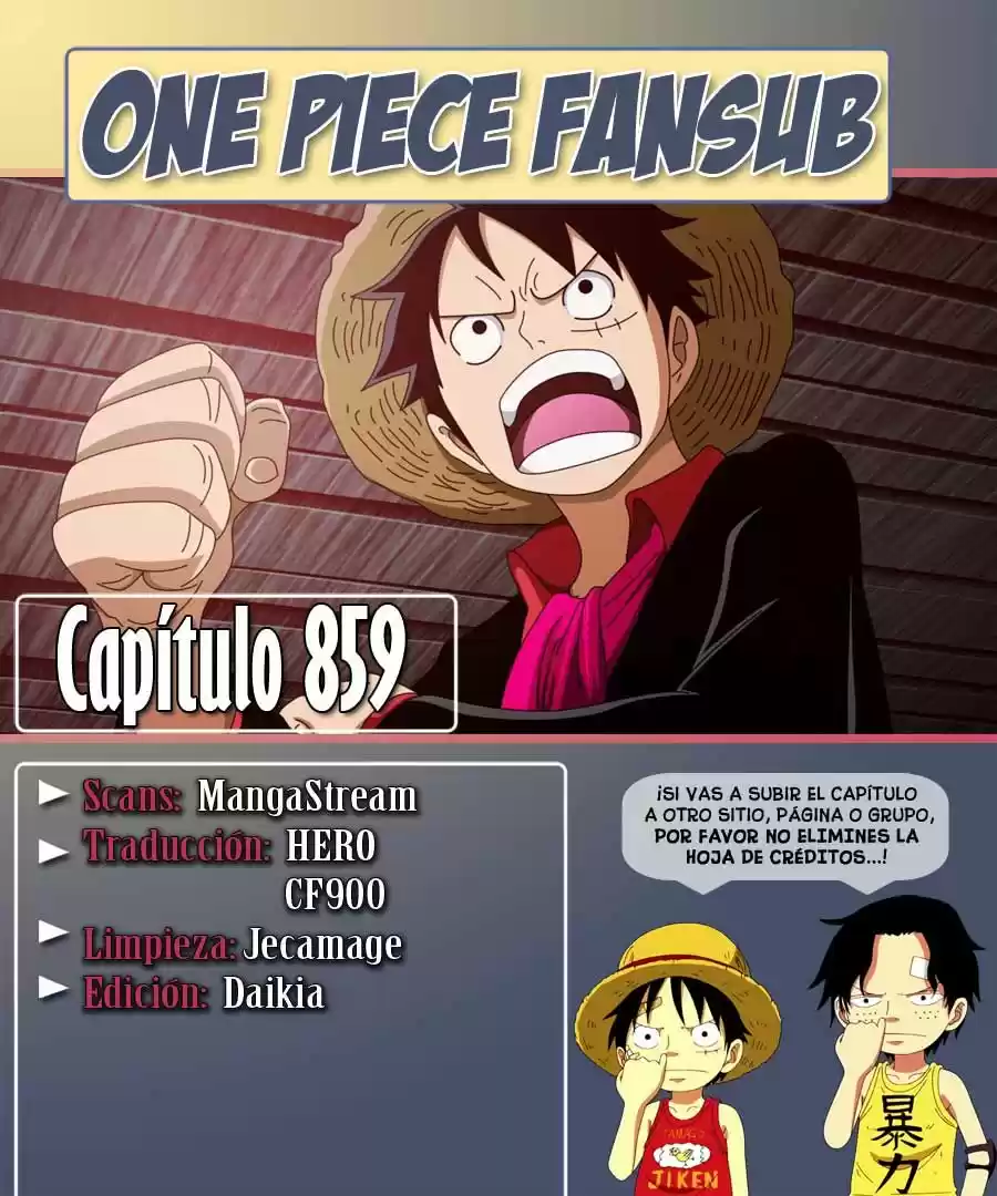 One Piece: Chapter 859 - Page 1