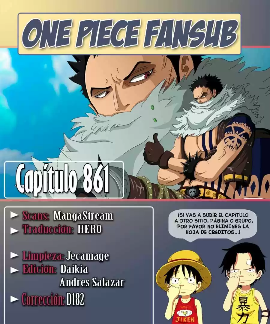 One Piece: Chapter 861 - Page 1