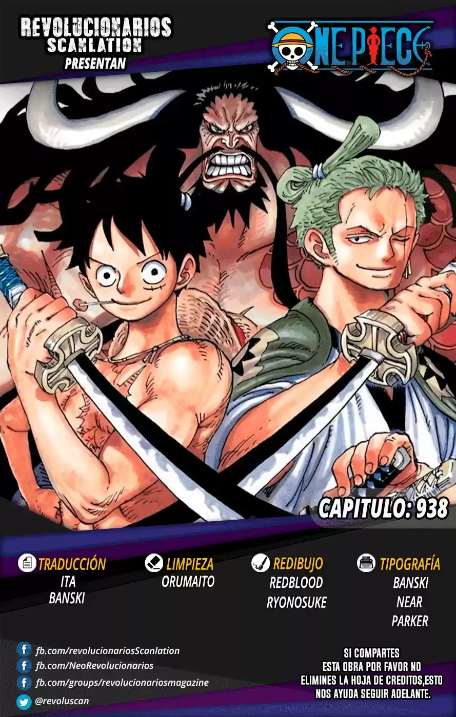 One Piece: Chapter 938 - Page 1
