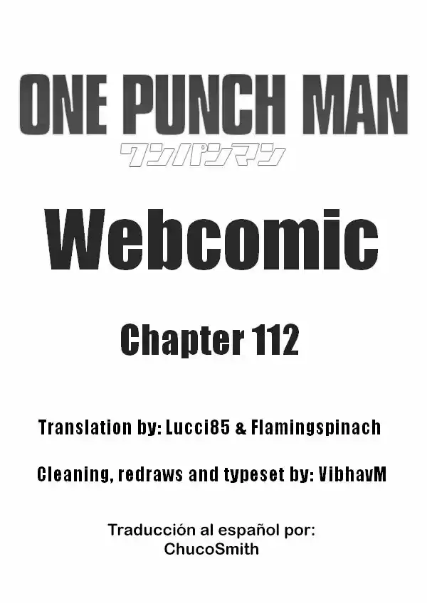 Onepunch-Man (ONE: Chapter 112 - Page 1