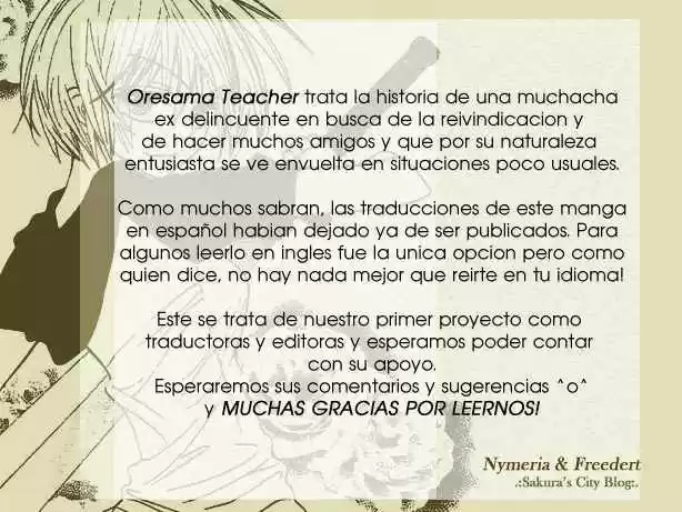 Oresama Teacher: Chapter 4 - Page 1