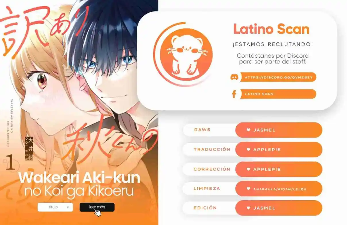 Por Alguna Razón, Puedo Oir El Amor De Aki-kun: Chapter 14 - Page 1