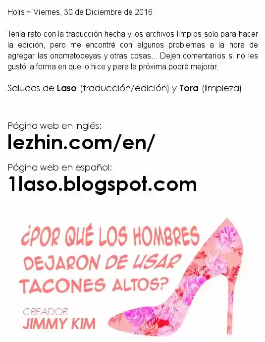 Por Qué Los Hombres Dejaron De Usar Tacones: Chapter 1 - Page 1