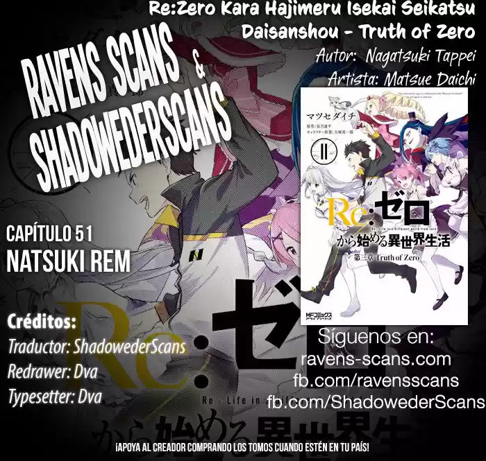 Re:Zero Kara Hajimeru Isekai Seikatsu: Dai-3 Shou - Truth Of Zero: Chapter 51 - Page 1