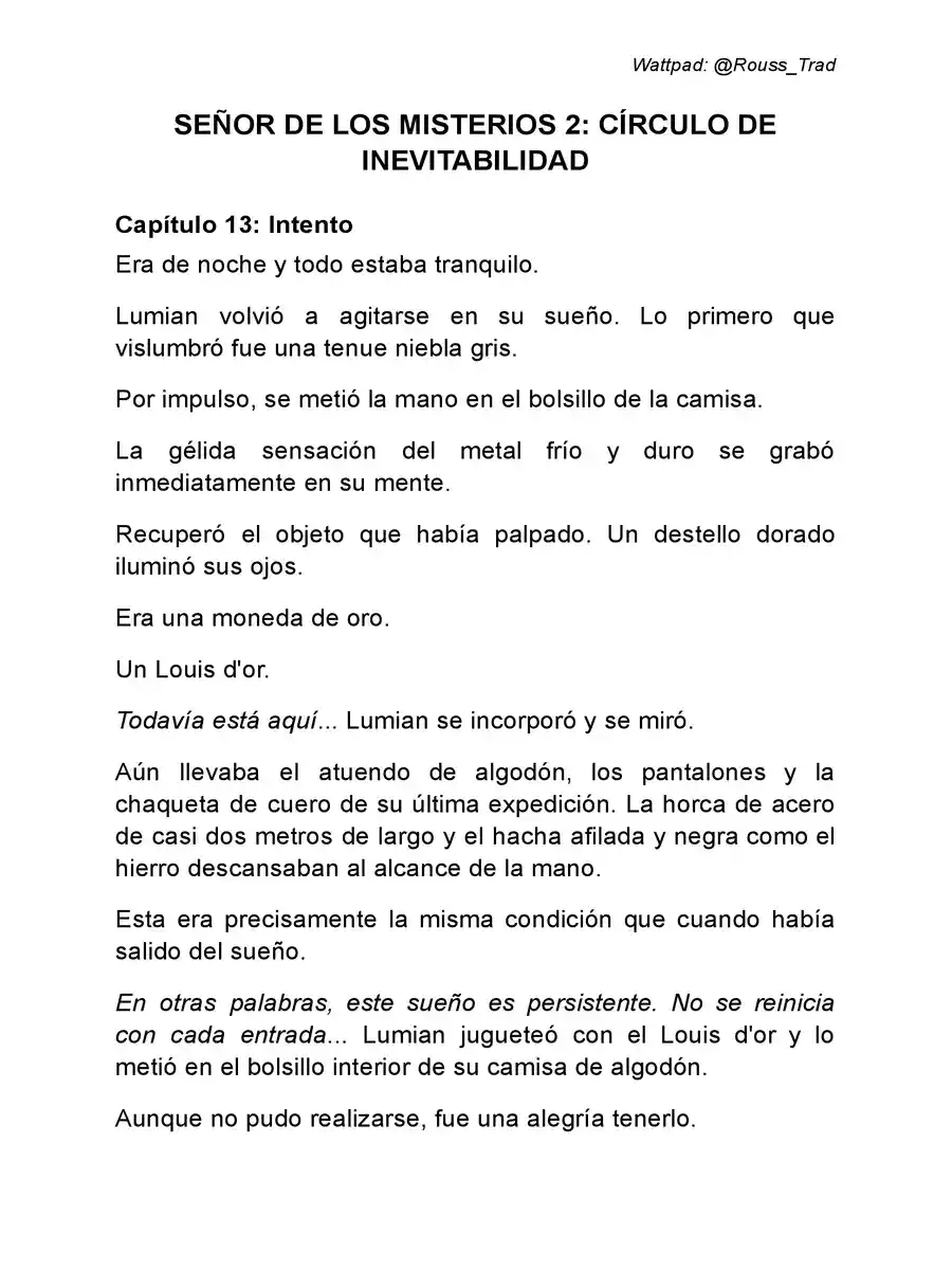 Señor De Los Misterios 2: Círculo De Inevitabilidad (Novela: Chapter 13 - Page 1