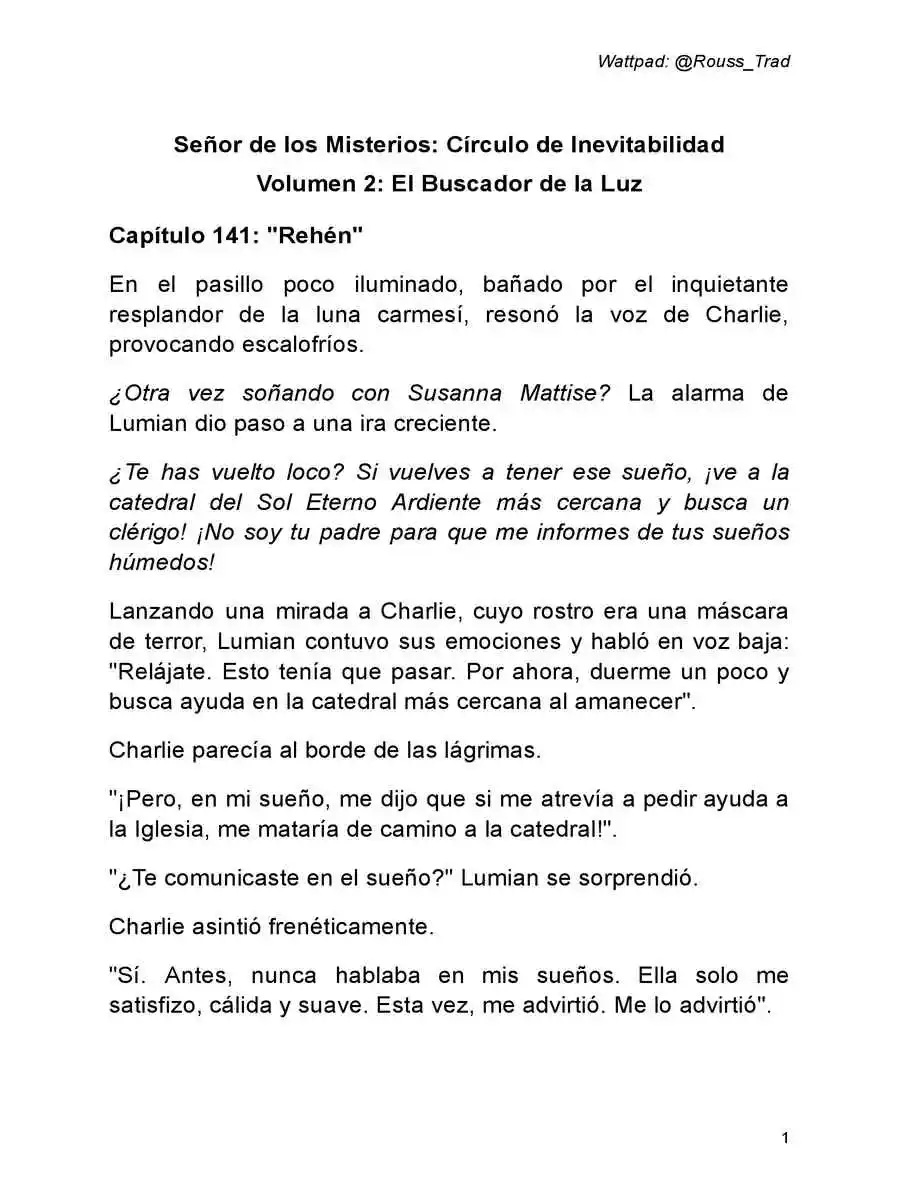 Señor De Los Misterios 2: Círculo De Inevitabilidad (Novela: Chapter 141 - Page 1