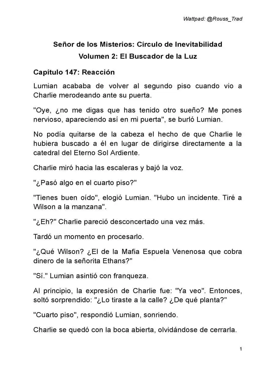 Señor De Los Misterios 2: Círculo De Inevitabilidad (Novela: Chapter 147 - Page 1