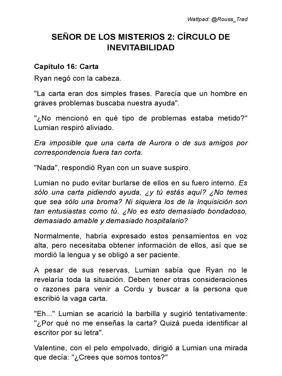 Señor De Los Misterios 2: Círculo De Inevitabilidad (Novela: Chapter 16 - Page 1