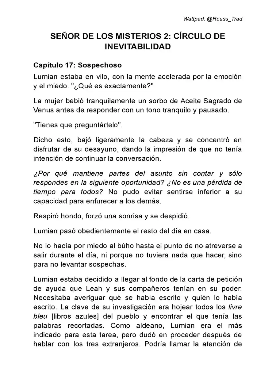 Señor De Los Misterios 2: Círculo De Inevitabilidad (Novela: Chapter 17 - Page 1