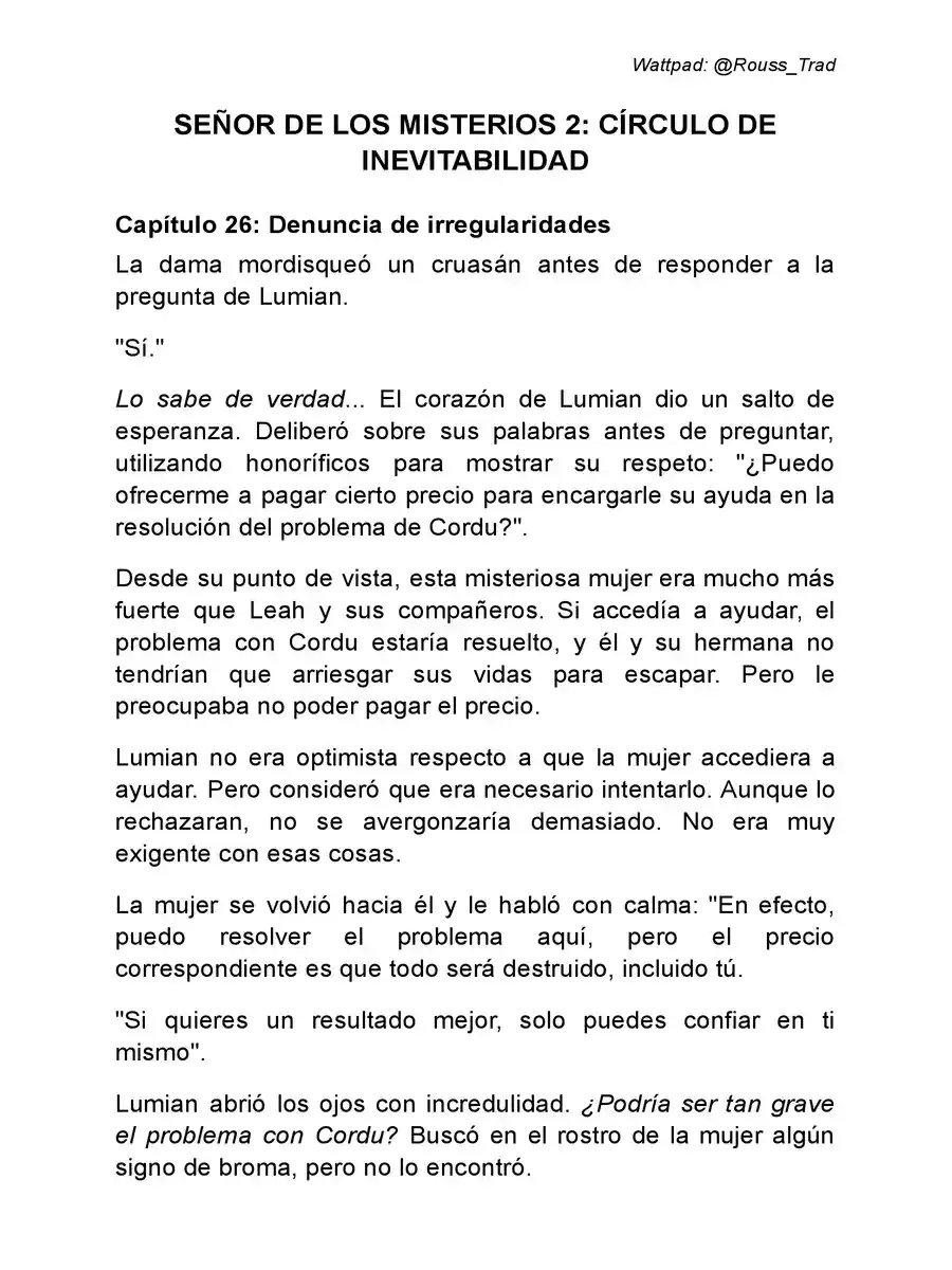 Señor De Los Misterios 2: Círculo De Inevitabilidad (Novela: Chapter 26 - Page 1