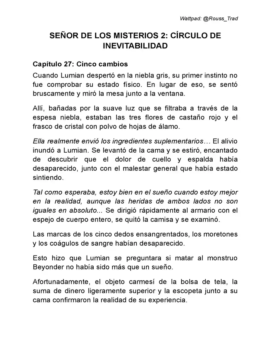 Señor De Los Misterios 2: Círculo De Inevitabilidad (Novela: Chapter 27 - Page 1