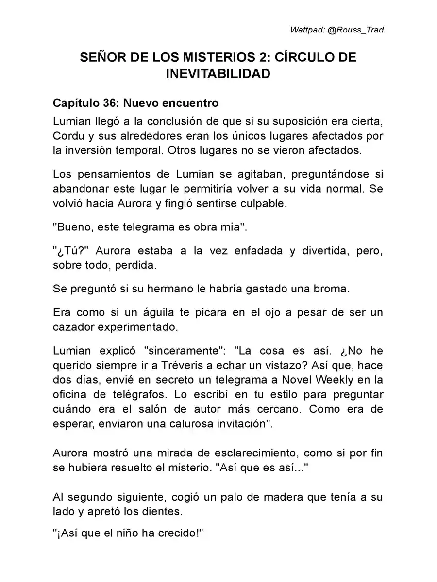 Señor De Los Misterios 2: Círculo De Inevitabilidad (Novela: Chapter 36 - Page 1