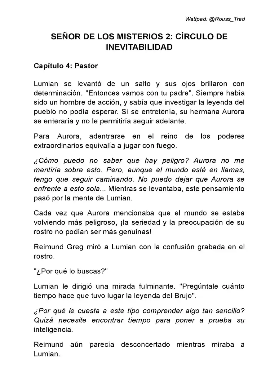 Señor De Los Misterios 2: Círculo De Inevitabilidad (Novela: Chapter 4 - Page 1