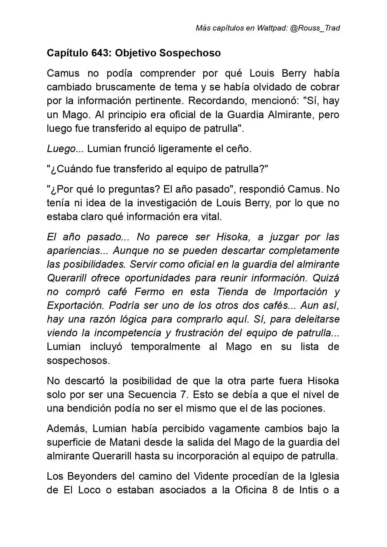 Señor De Los Misterios 2: Círculo De Inevitabilidad (Novela: Chapter 643 - Page 1