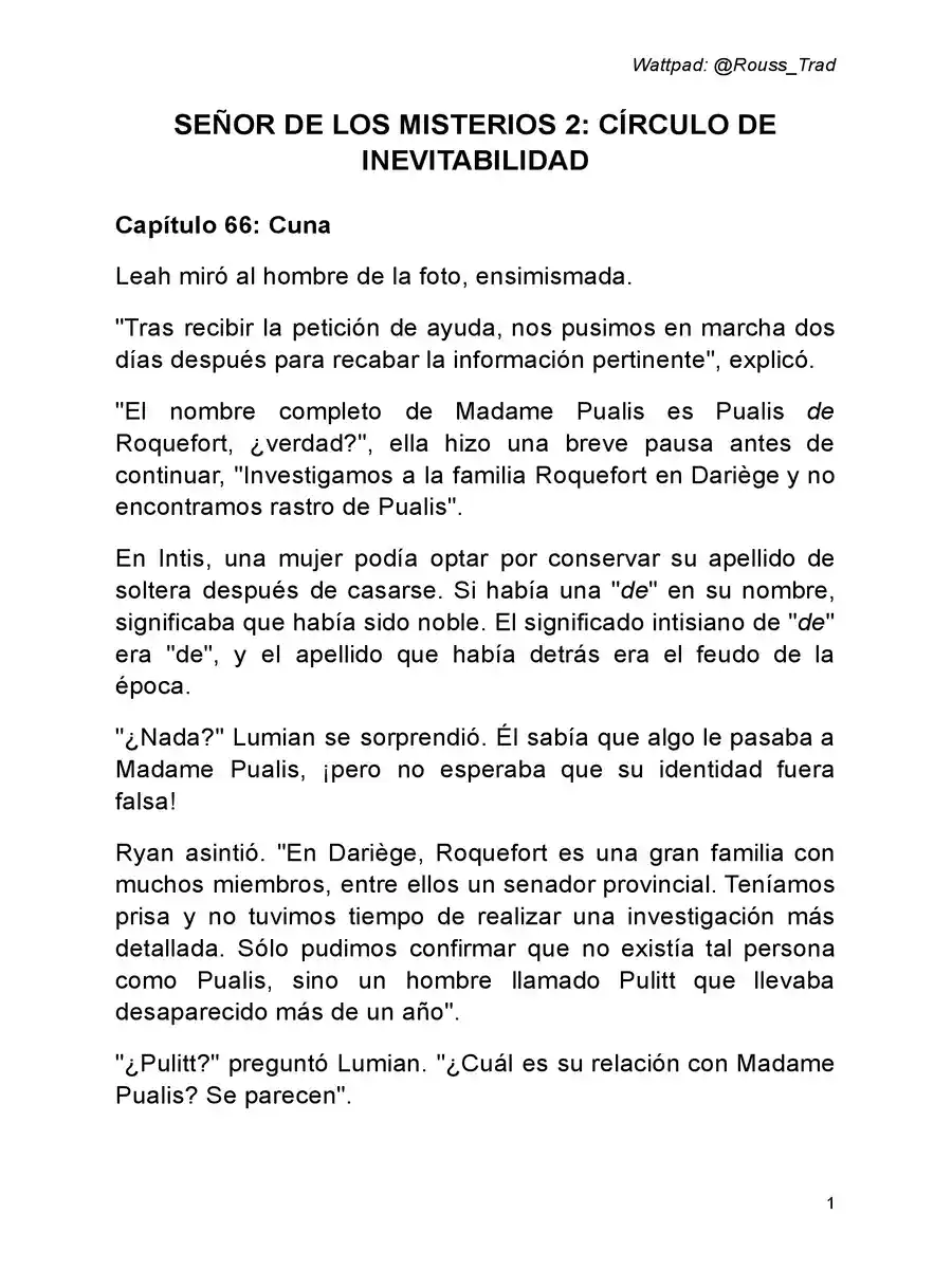 Señor De Los Misterios 2: Círculo De Inevitabilidad (Novela: Chapter 66 - Page 1