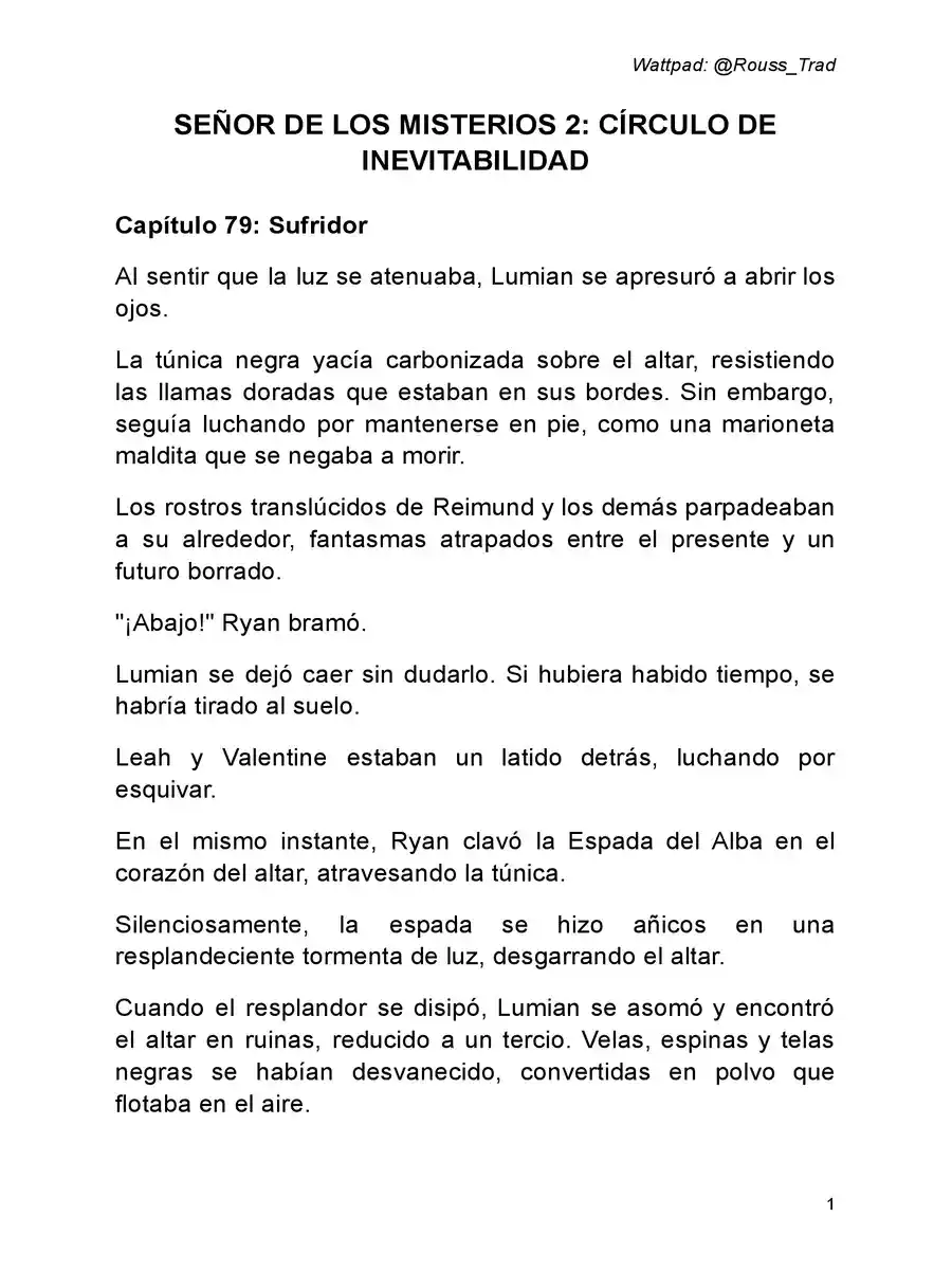 Señor De Los Misterios 2: Círculo De Inevitabilidad (Novela: Chapter 79 - Page 1