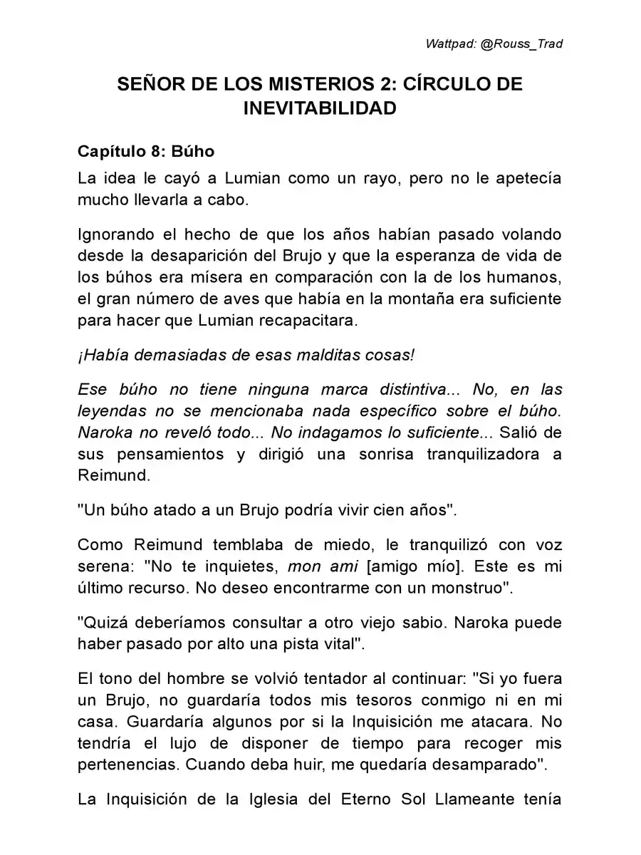 Señor De Los Misterios 2: Círculo De Inevitabilidad (Novela: Chapter 8 - Page 1