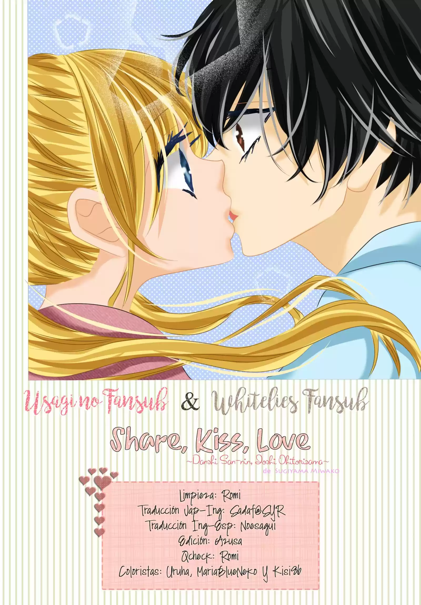 Share Kiss Love - Danshi San-nin, Joshi Ohitorisama: Chapter 1 - Page 1