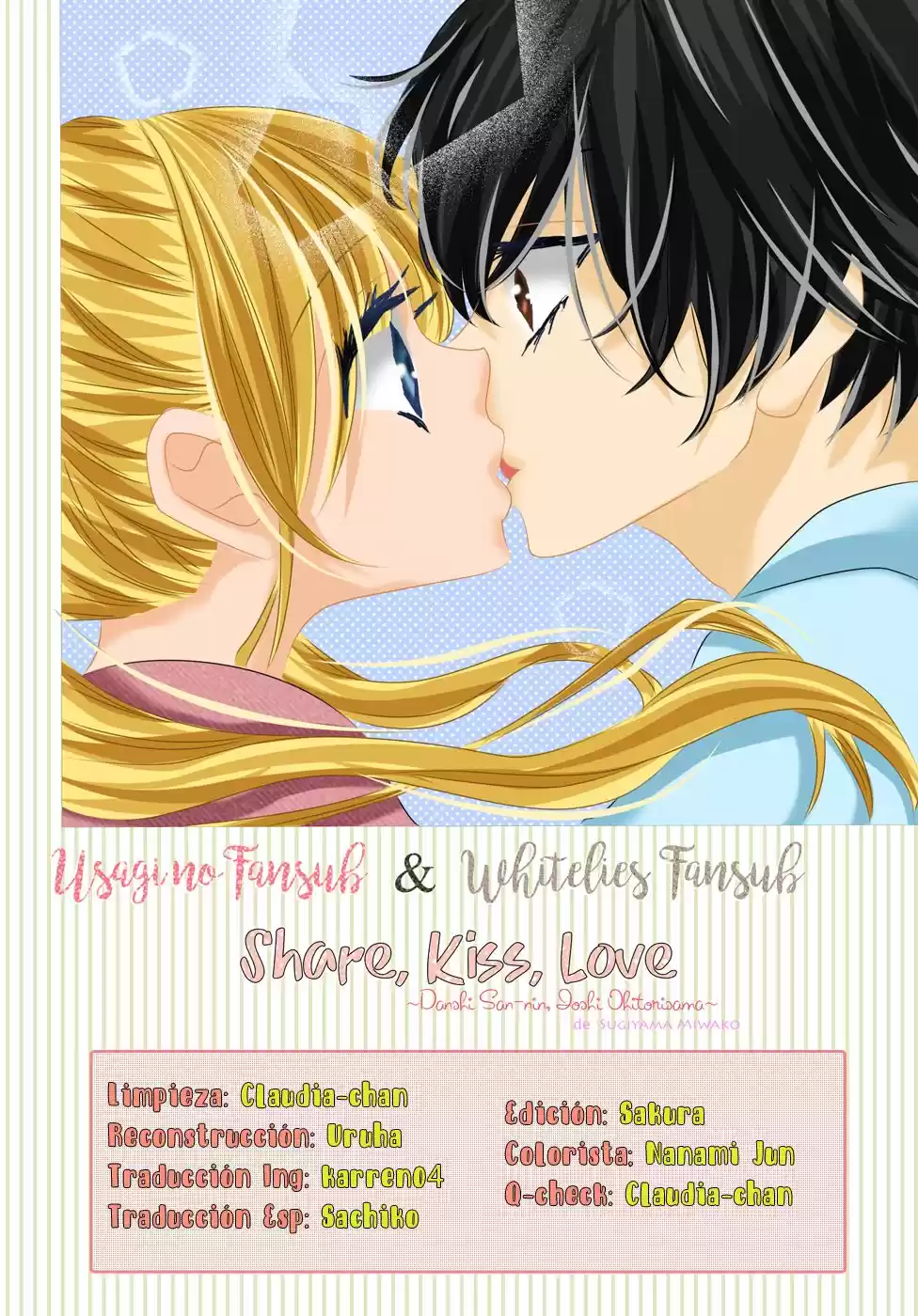 Share Kiss Love - Danshi San-nin, Joshi Ohitorisama: Chapter 6 - Page 1