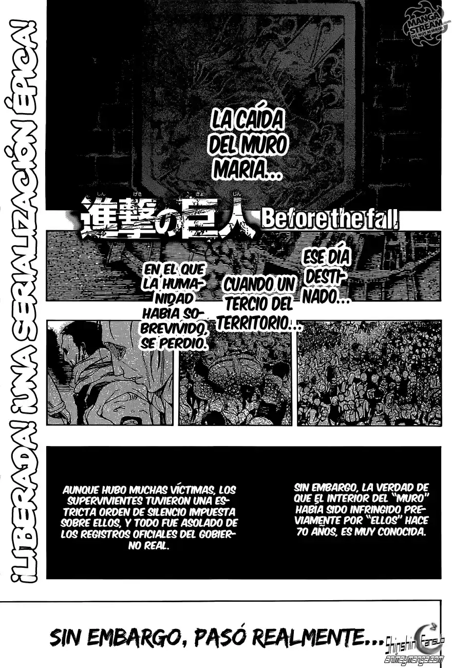 Shingeki No Kyojin: Before The Fall: Chapter 0 - Page 1