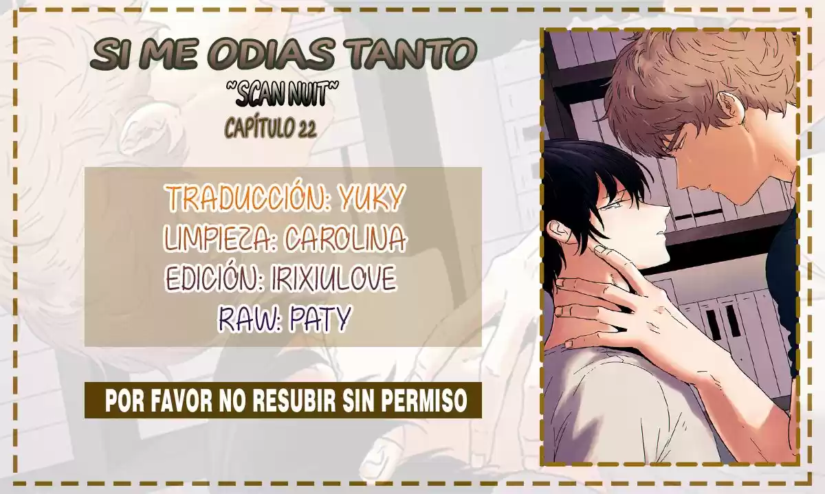 Si me odias tanto: Chapter 36 - Page 1