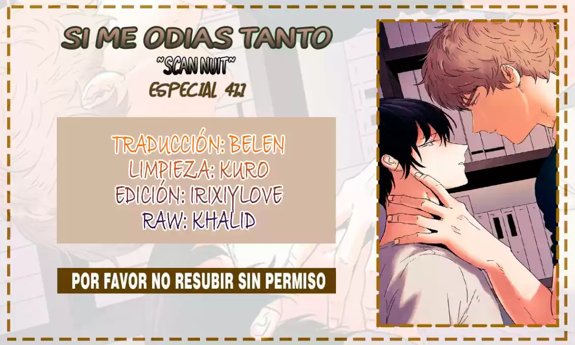 Si me odias tanto: Chapter 41.1 - Page 1