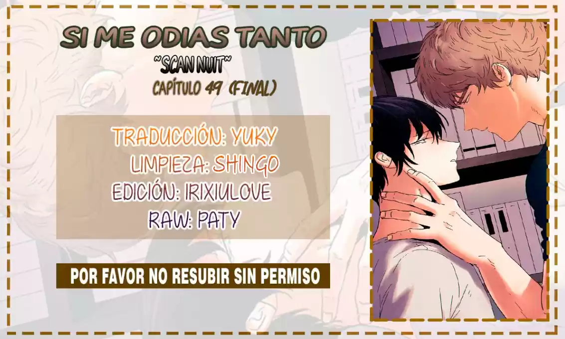 Si me odias tanto: Chapter 49 - Page 1