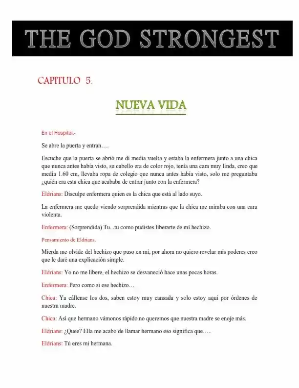 The God Strongest (Novela: Chapter 5 - Page 1